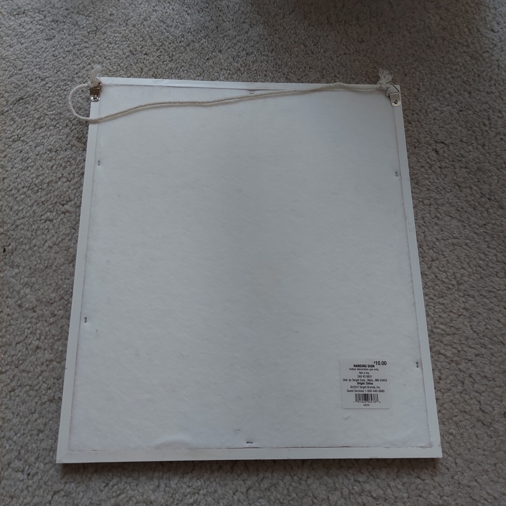 Target Decorative Hanging Sign - Picture 2 of 3